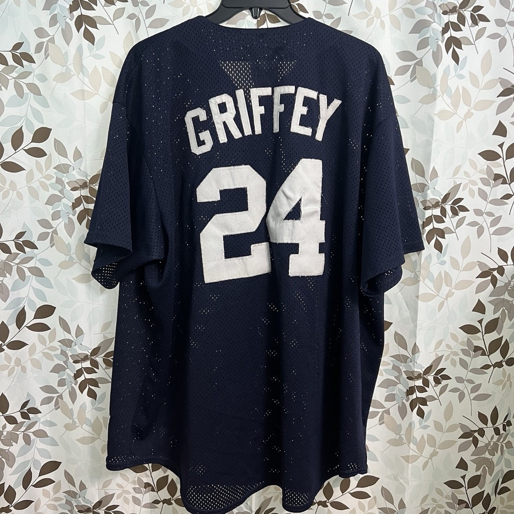 Majestic Diamond Collection KEN GRIFFEY JR Seattle Mariners Authentic Jersey 2xl - Picture 5 of 9